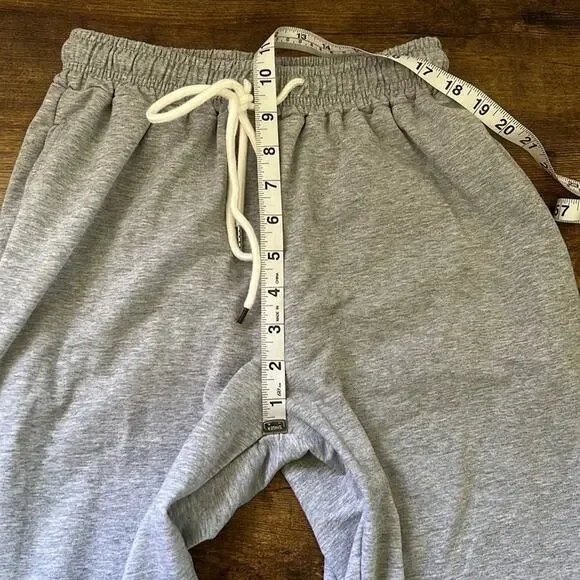 Heathered Gray Soft Jogger Drawstring Sweatpants With Pockets - Picture 11 of 12